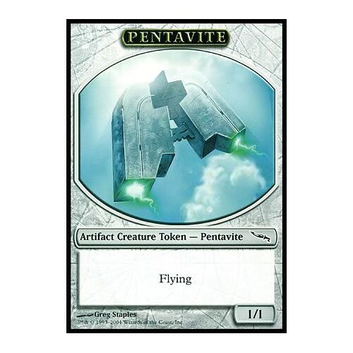 Pentavite Mirrodin - Magic Mtg - Promo Token Vo Mint 21 - C