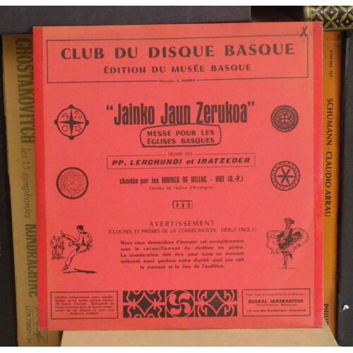 Jainko Jaun Zerukoa Messe Pour Les Églises Basques - Pp Lerchundi & Iratzeder - Moines De Belloc