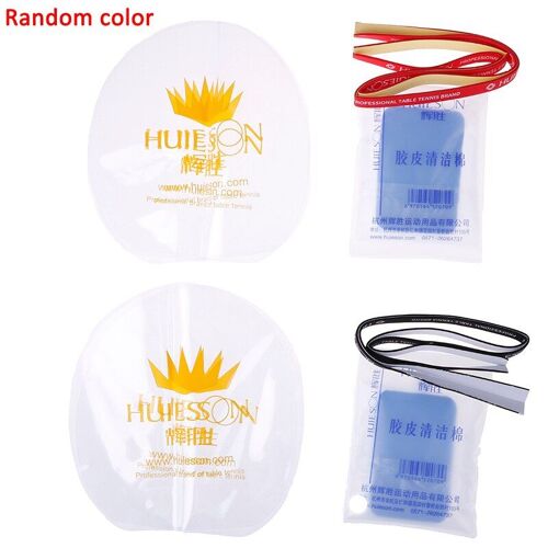 Accessoires De Protection De Raquette De Tennis De Table, Film De Protection En Caoutchouc + Éponge Nettoyante + Bande De Protection Des Bords De Raquette 1 Pièce