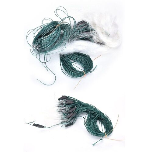 1 Pièces 3 Couches Monofilament Pêche Branchies Réseau Avec Flotteur Sport De Plein Air Poisson Filet Maillant Piège Filet De Pêche 25m