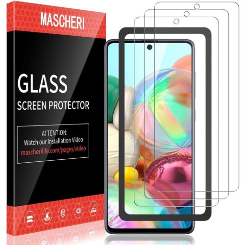 Verre Trempé Pour Samsung Galaxy A71 Protection D'écran, [Cadre De Positionnement ] Verre Trempe Protégé Écran Film Ecran De Protection Écran Pour Samsung Galaxy A71