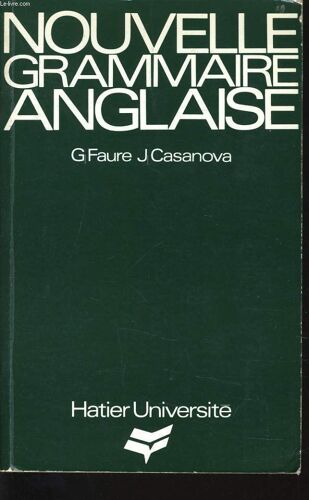 Nouvelle Grammaire Anglaise