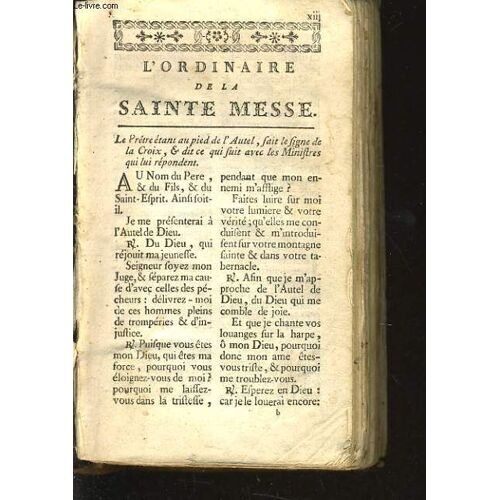 L'ordinaire De La Sainte Messe