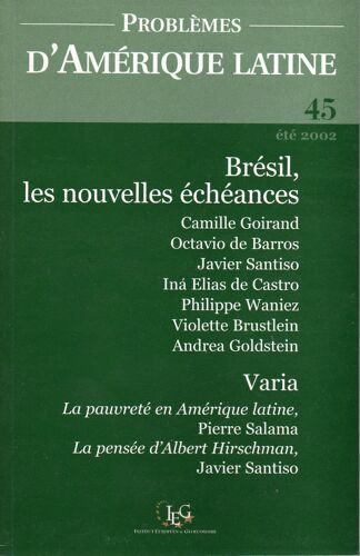 Bresil, Les Nouvelles Echeances - Varia - La Pauvrete En Amerique Latine
