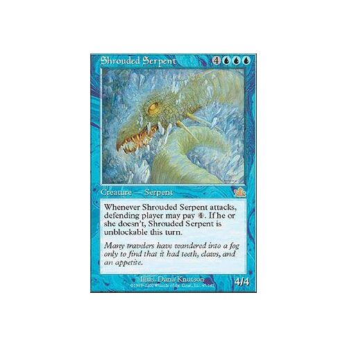 Shrouded Serpent ( Grand Serpent Camouflé ) - Magic Mtg - Prophecy Vo E 47 - R