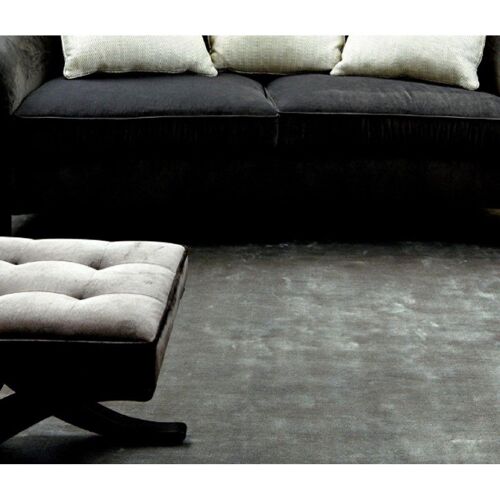 Tapis De Salon Fait Main Titane 120x170 Cm Gris Anthracite - Novatrend