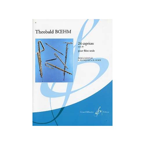 Boehm : 24 Caprices Op 26 Pour Flûte Seule - Billaudot