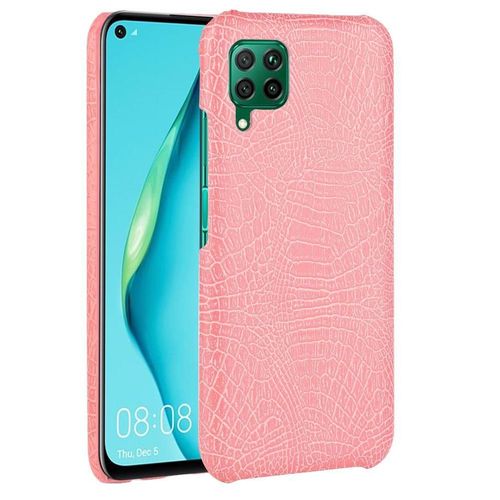 Classique Élégant Étui Pour Huawei P40 Lite/Nova 7i/Nova 6 Se Compatibilité Mode Classique D'alligator Housse De Protection Anti Éraflure - Couleur Rose