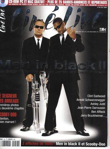 Ciné Live N°59: Smith+Lee Jones/ Gellar/ Schwarzenegger/ Darroussin/ Jackson/ Judd/ Eastwood/ Wilder