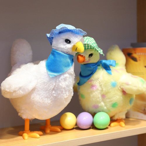 Ponte Oeuf Poule Drôle Poulet Avec 3 Pièces Oeuf Jouets Pour Enfants Nouveauté Danse Criant Poule Drôle Partie Jeu Jouets Cadeau