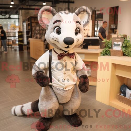 Mascotte Redbrokoly De Pigeon Voyageur Vert Personnage Habillé Avec Une Chemise Habillée Et Des Bagues