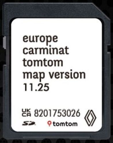 Carte SD Navigation GPS Europe 2024 - 11.25 - Compatible avec Renault TomTom Carminat
