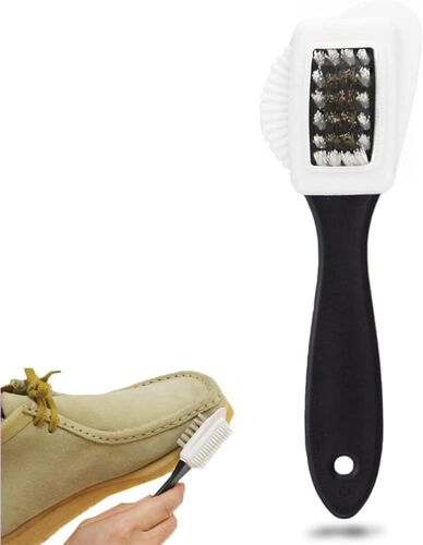 Brosse à Daim pour Nettoyer Les Chaussures - Brosse à Chaussures en Nubuck pour Bottes en Cuir Suédé Nettoyage de Chaussures