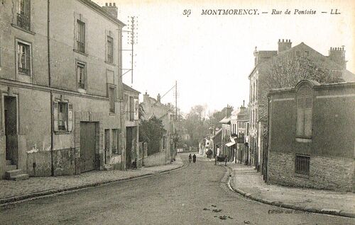 Carte Postale Ancienne, France, Val D'oise ( 95 ), Montmorency, La Rue De Pontoise