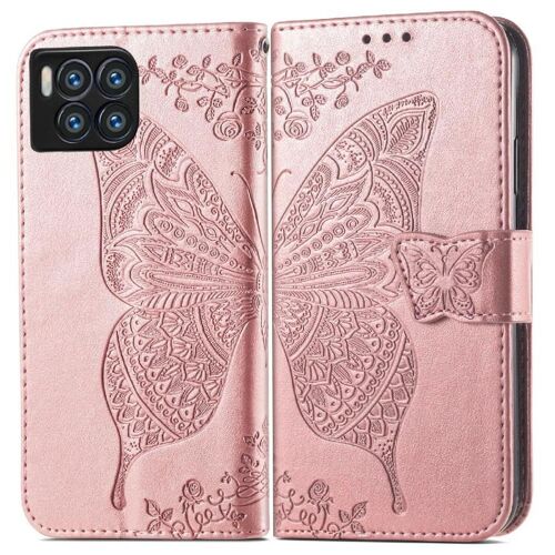 Flip Étui Pour T-Mobile Revvl 7 Pro 5g Aile Multi-Couleur Portefeuille Papillon Affaires - Couleur Or Rose
