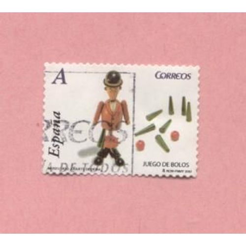Timbre Oblitéré Used Stamp Sêlo Carimbado Juego De Bolos A Espagne Spain Espanha 2007