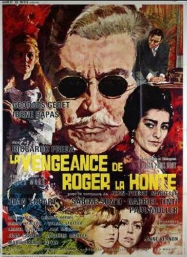 La Vengeance De Roger La Honte - Véritable Affiche De Cinéma - Format 120x160 Cm - De Riccardo Freda Avec Georges Geret, Irene Papas, Jean Pierre Marielle, Jean Topart- Année 1966
