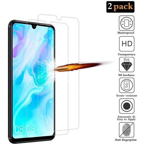 Huawei P30 Lite Verre Trempé [2 Pièces], Huawei P30 Lite Verre Trempé Protecteur D'écran, [Sans Bulles] [Dureté 9h] Verre Trempé Huawei P30 Lite