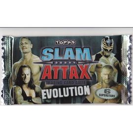 Pochette Booster Slam Attax Evolution, Contenant 6 Superstars, À Collectionner