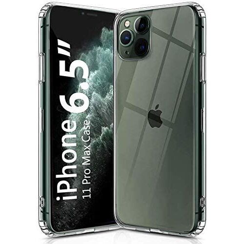 Coque pour iPhone 11 Pro Max en Silicone Transparent, Coque de Protection Mince pour Apple iPhone 11 Pro Max