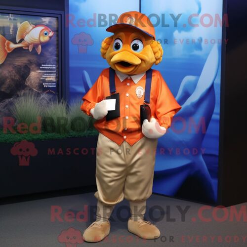 Costume De Mascotte Redbrokoly De Poulet Rouge Habillé D Un Costume Et De Broches