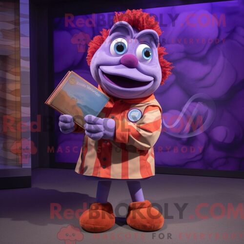 Personnage Mascotte Redbrokoly Acrobat Doré Habillé D Une Veste Et De Pinces À Chaussures