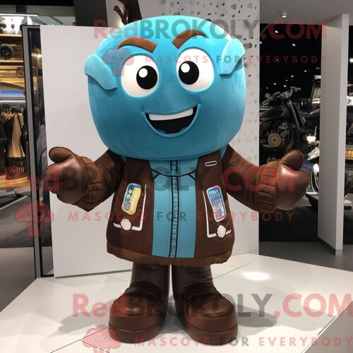 Costume Mascotte Redbrokoly De Pic Blanc Habillé D Une Combishort Et De Châles