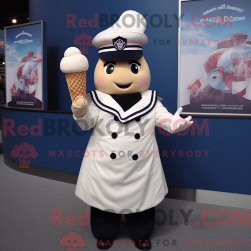 Personnage De Costume De Mascotte Redbrokoly De Côtes Levées Bleues Habillé Avec Une Jupe Portefeuille Et Des Boutons De Manchette