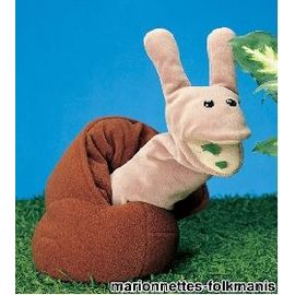 Peluche Marionnette Escargot Folkmanis (30 Cm)