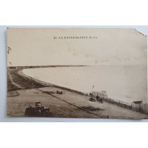 Carte Postale Ancienne Ref 59, Loire-Atlantique 44, La Baule Les Pins, Plage