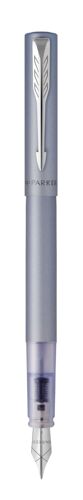 Parker Vector Xl Penna Stilografica Sistema Di Riempimento Della Cartuccia Argento 1 Pz