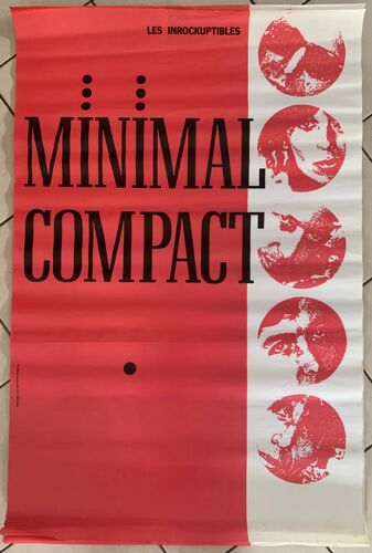 Minimal Compact - French Tour 1993 - 80x120cm - Affiche / Poster Envoi En Tube