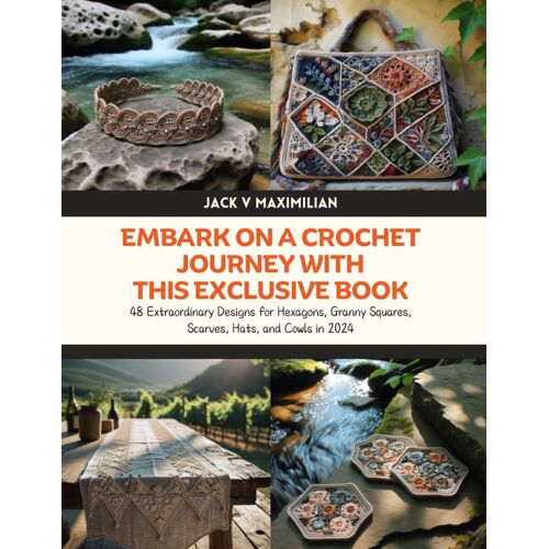 Embark On A Crochet Journey With This Exclusive Book: 48 Extraordinary Designs For Hexagons, Granny Squares, Scarves, Hats, And Cowls In 2024