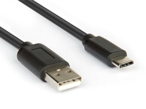 Hamlet XCU2A-UC-MM10 câble USB USB 2.0 1 m USB A USB C Noir