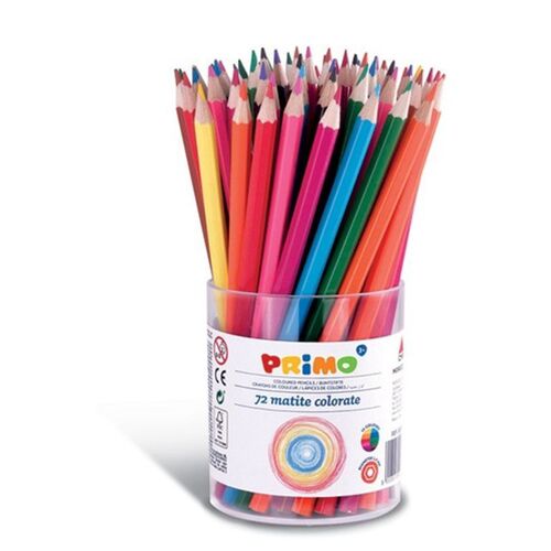Primo 505b72 Crayon De Couleur Multicolore 72 Pièces