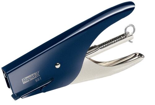 Rapid Supreme S51 Agrafes Classiques Bleu Et Acier Inoxydable
