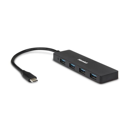 Hamlet XHUB4031TC hub & concentrateur USB 3.2 Gen 2 (3.1 Gen 2) Type-C 5000 Mbit/s Noir