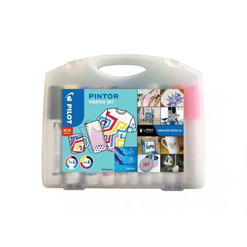 Pilot Pintor Starter Set Marqueur 11 Pièce(S) Pointe Ogive Noir, Blanc Et Jaune