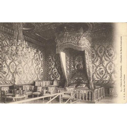 Cpa Fontainebleau " Palais De Fontainebleau - Chambre De Marie Antoinette "