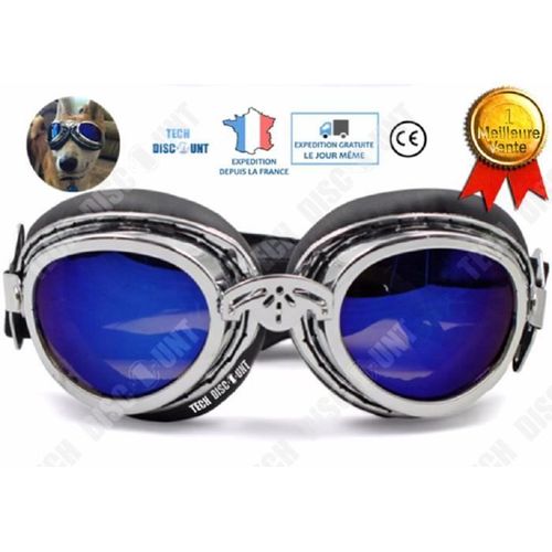 Td® Lunettes De Soleil Pour Chien Chat Moto Uv Animaux De Compagnie Moyen Grand De Protection Impermeable Femelle Male Domestiques