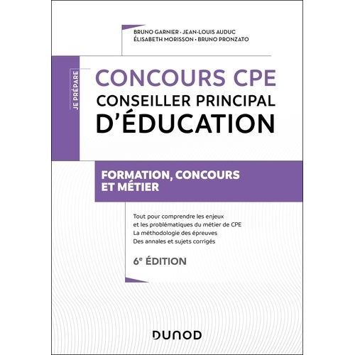 Concours Cpe Conseiller Principal D'éducation