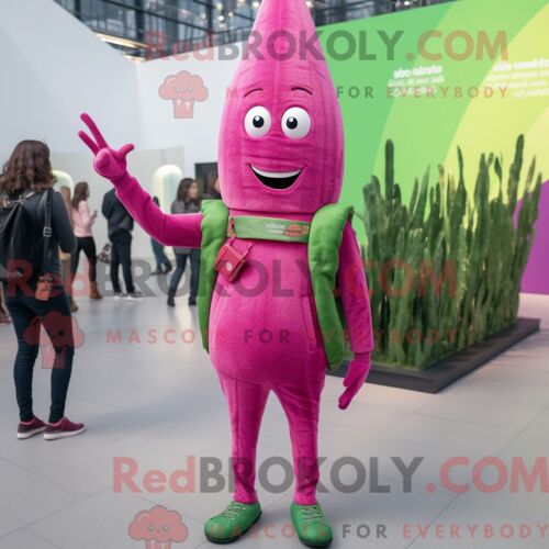 Personnage De Costume De Mascotte Redbrokoly D Arc-En-Ciel Crème Habillé D Une Robe Longue Et De Montres Intelligentes