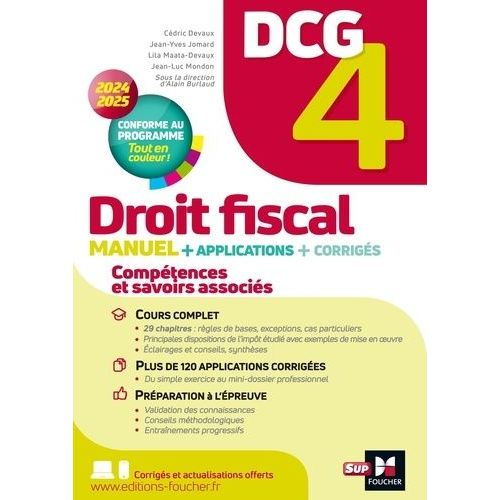 Droit Fiscal Dcg 4 - Manuel + Applications + Corrigés
