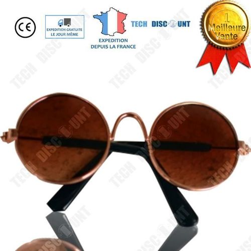 Td® Lunettes De Soleil Chien Chiwawa Chat Coupe Vent Étanche Grand Et Moyen Animaux De Compagnie Style Original Vêtement Voyage Soli