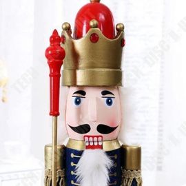Td® Casse-Noisette Soldat 60 Cm Coloré - Bois Décoration Noël Cadeau Jouet Poupée Vintage Artisanat- Histoire Allemande- Must-Have