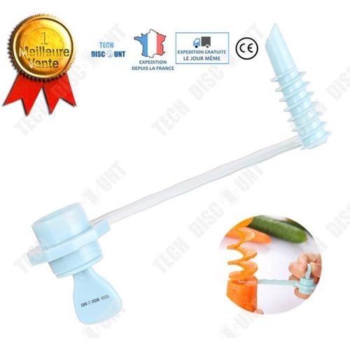 Td® Eplucheur Legume Spirale Curling Pomme Tomate Ananas Asperge Fruit Eplucheur Trancheuse Ustensile Cuisine Peleur Zesteur Cannele