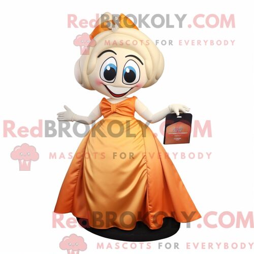 Costume Mascotte Redbrokoly De Gazelle Magenta Personnage Habillé Avec Un Maillot De Bain Une Pièce Et Des Bonnets