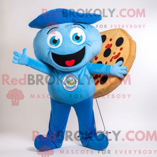 Costume Mascotte Redbrokoly D Anaconda Bleu Ciel Personnage Habillé Avec Une Mini Jupe Et Des Colliers