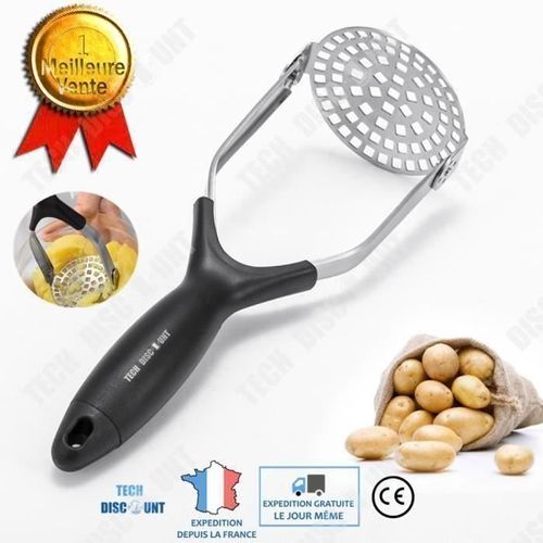 Td® Ecrase Pomme De Terre Puree Patate Inox Presse Manuelle Professionnel Accessoire Legumes Multifonction Cuisine Usten Cc3986