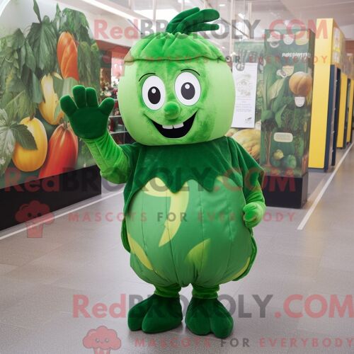 Costume De Mascotte Redbrokoly De Canard De Barbarie Rouille Personnage Habillé Avec Un Body Et Des Bandeaux